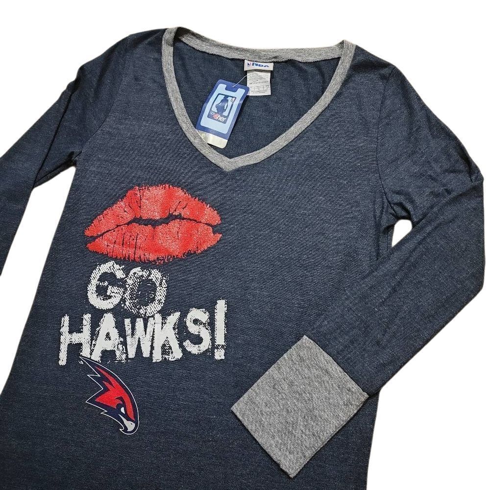 NBA Atlanta Hawks Long Sleeve T-Shirt Women's Medium -K